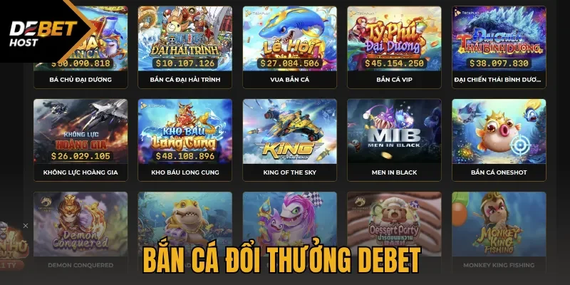 Bắn cá đổi thưởng với đa dạng các loại vũ khí
